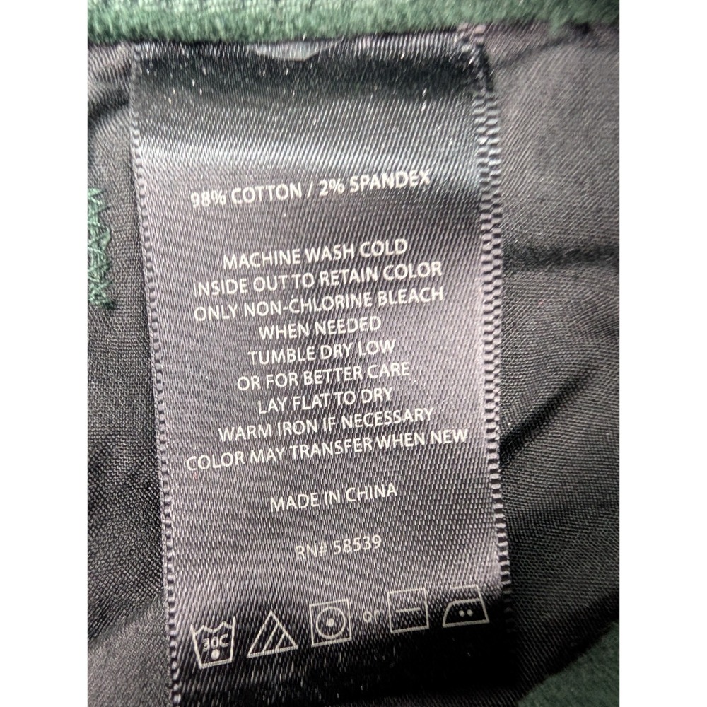 Kut From The Kloth Karen Baby Bootcut Petite Womens Pants Size 2 Green Corduroy - Picture 15 of 16